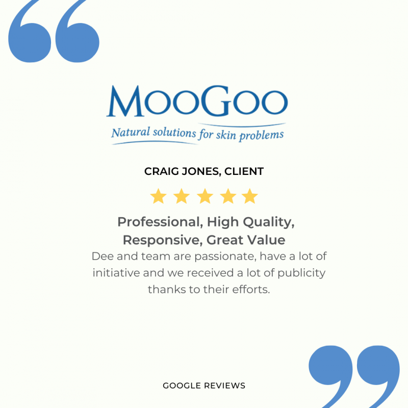 Original testimonial artwork from Craig Jones, MooGoo.